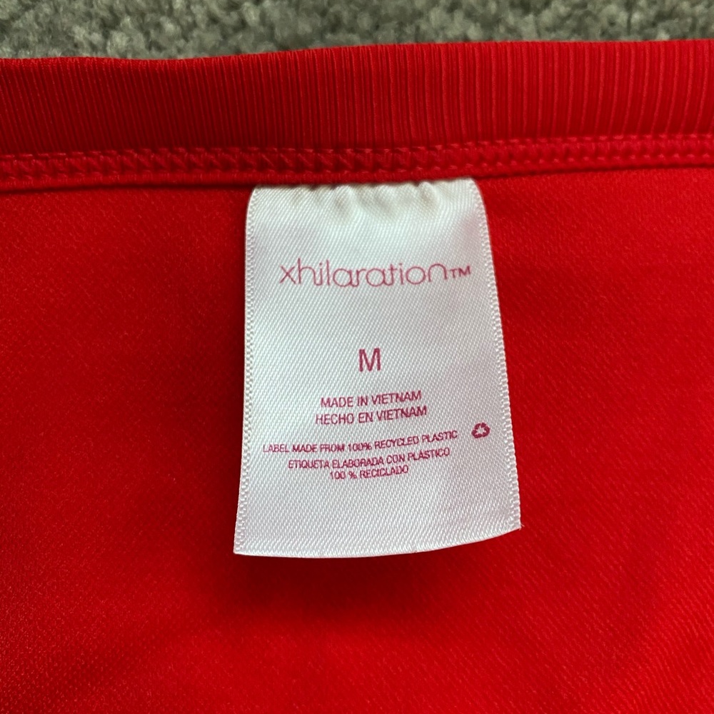 Red Ribber Cheeky Bikini Bottom - Picture 3 of 5